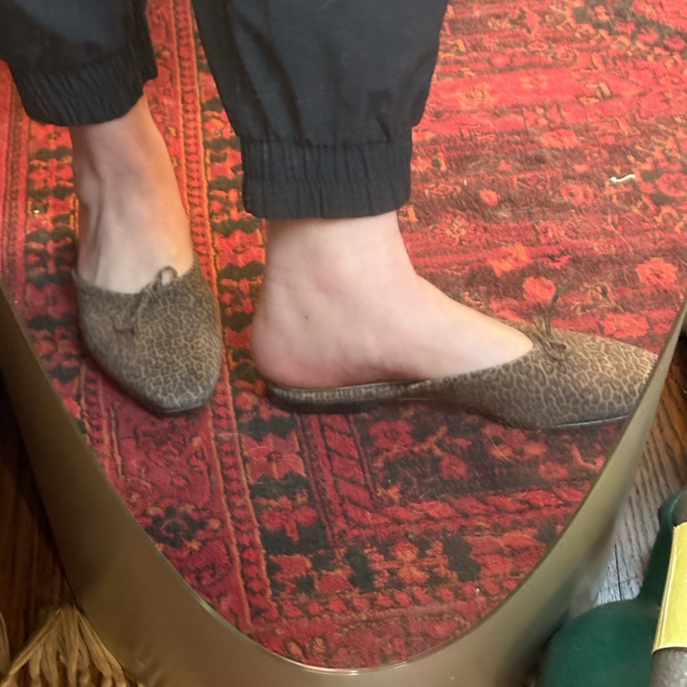 Ann Mashburn Mules / 8.5 Leopard / see description for sizing! - Picture 4 of 10